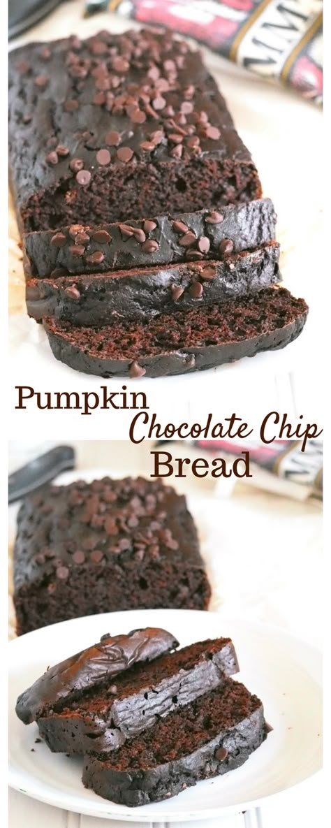 Healthy Meals Ideas, Muffins Blueberry, Chocolate Chip Bread, Pumpkin Chocolate Chip Bread, Chocolate Pumpkin, Pumpkin Chocolate Chip, Zucchini Muffins, Homemade Breads, Everything Pumpkin