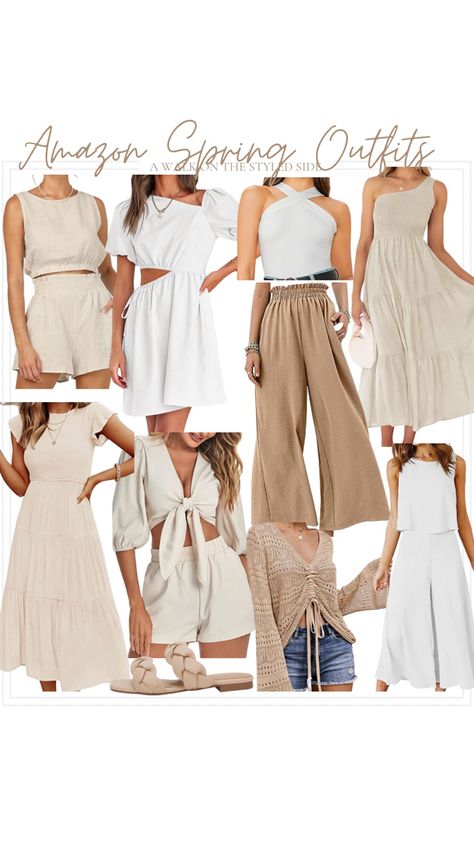 Amazon spring outfits Amazon white dresses Amazon vacation outfits Amazon spring dresses Amazon vacation dresses Amazon wide leg pants Amazon two piece outfits Follow my shop @awalkonthestyledside on the @shop.LTK app to shop this post and get my exclusive app-only content! #liketkit #LTKSeasonal #LTKtravel #LTKunder50 @shop.ltk https://liketk.it/43tDD Hawaii Vacation Outfits Amazon, Greece Outfit Ideas Spring, Amazon Vacation Outfits 2023, Beach Vacation Outfits Amazon, Amazon Beach Vacation Outfits, Spring Outfits Amazon, Amazon Vacation Outfits, Amazon Spring Outfits, Carribean Cruise Outfits