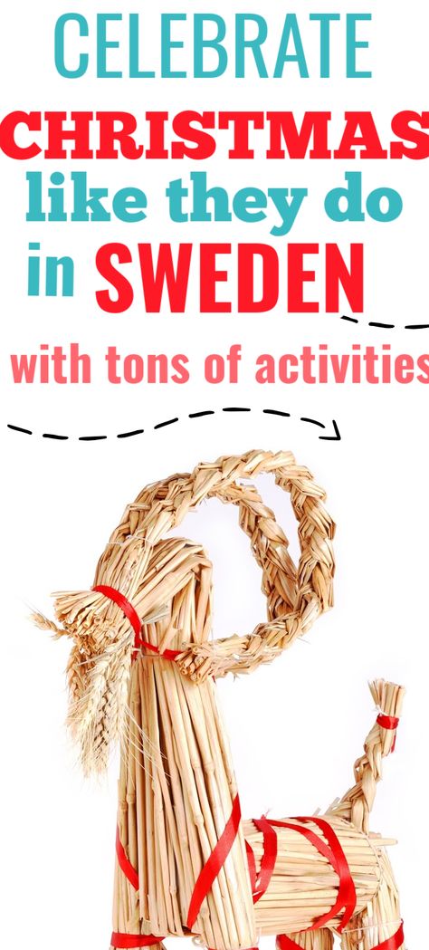 Sweden Christmas Traditions, Sweden Christmas Decoration, Swedish Christmas Decorations Diy, Christmas In Norway For Kids, Swedish Christmas Ornaments Diy, Swedish Christmas Crafts For Kids, Swedish Themed Party, St Lucia Crafts For Kids, Sweden Christmas Crafts For Kids