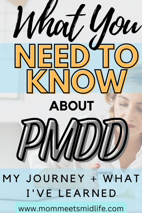 What you need to know about premenstrual dysphoric disorder PMDD. My journey and what I've learned. Pmdd Awareness Month, Premenstrual Dysphoric, Pmdd Symptoms, Midlife Career Change, Period Problems, Symptom Tracker, Frequent Urination, Feminine Health, Natural Health Remedies