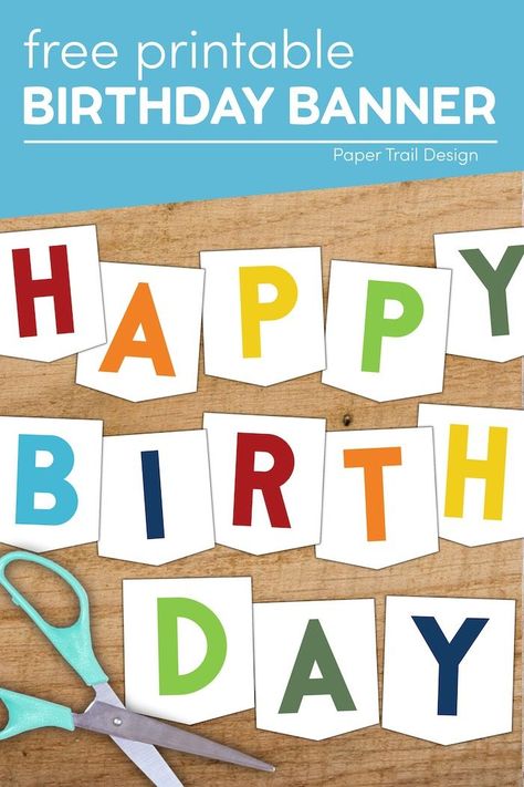 Rainbow Birthday Banner Free Printable, Birthday Banner Templates Free Printable, Printable Birthday Banner Template, Happy Birthday Letters Printable Free, Printable Happy Birthday Banner Letters, Happy Birthday Sign Printable, Free Printable Birthday Banner, Diy Happy Birthday Banner, Happy Birthday Banner Printable Free