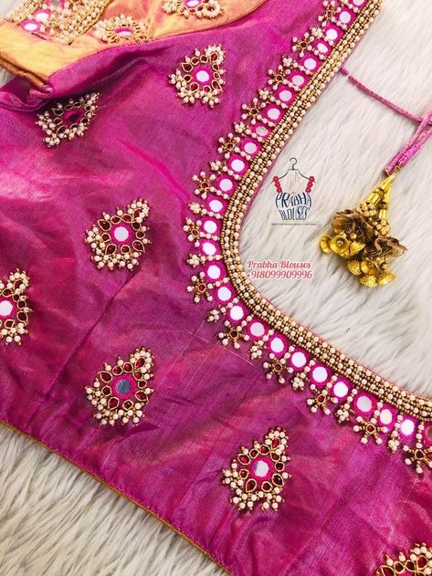 Maggam Designs, Magam Work, Mirror Work Blouse Design, Latest Bridal Blouse Designs, Blouse Works, Mirror Work Blouse, Best Blouse Designs, Cutwork Blouse, Maggam Work Designs