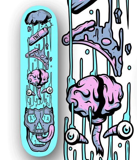 Thick Line Illustration, Skater Illustration, Skate Illustration, Skateboard Poster, Skate Graphics, Gawx Art, Punk Skateboard, Sick Drawings, Skateboard Designs