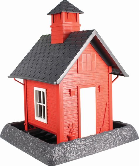 Birds Village Collection School House Bird Feeder By North States Industries 5 Pound Cap Check more at https://terrashopia.com/product/birds-village-collection-school-house-bird-feeder-by-north-states-industries-5-pound-cap/ Caged Bird Feeders, Red School House, Finch Feeders, Wild Bird Feeders, Garden Posts, Diy Bird Feeder, Diy Birds, Bird Supplies, School House