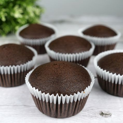 Super Moist Chocolate Cupcakes | No Egg No Milk No Butter Cake No Butter Cake, Super Moist Chocolate Cupcakes, Easy Chocolate Cupcake Recipe, Vegan Vanilla Cupcakes, Moist Chocolate Cupcakes, Chocolate Cupcake Recipe, Vegan Chocolate Cupcakes, Chocolate Cupcakes Moist, Eggless Baking