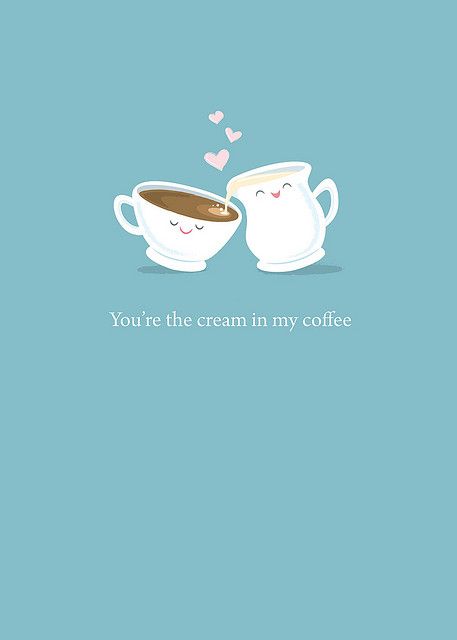 Cream In My Coffee by Jerrod Maruyama, via Flickr Cups Of Coffee, Cute Puns, My Coffee, The Cream, Coffee Love, Coffee Quotes, Coffee Art, Coffee Addict, Wallpaper Iphone Cute