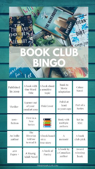 Book Club Activities For Adults, Reading Bingo Adults, Book Games Adults, Book Club Challenge, Book Bingo Challenge, Bingo Reading Challenge, Book Club Games, Book Club Reading List, Reading Prompts