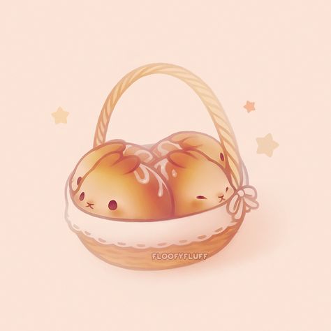 Ida Ꮚ•ꈊ•Ꮚ on Twitter: "Humbly offers you a basket of cinnamon buns… " Drawing Cute Things, Bunny Drawing, Animal Doodles, Cute Kawaii Animals, Cute Food Drawings, Cute Animal Drawings Kawaii, Cute Kawaii Drawings, Cute Doodle Art, Kawaii Animals