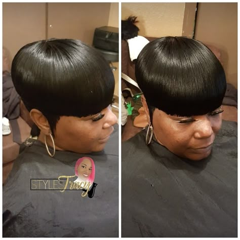 Mushroom Quick Weave Black Hair, Bob Weave Hairstyles, Behive Hairstyles, Mushroom Hairstyle, Short Quick Weave Styles, 27 Piece Quick Weave, Mushroom Cut, Short Quick Weave Hairstyles, 27 Piece Hairstyles