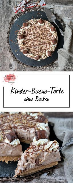 Kinder-Bueno-Torte ohne Backen | Kuchen | Rezept | Essen Bueno Cake, Desserts With Chocolate Chips, Brownie Desserts Recipes, Peanut Butter Dessert Recipes, Chocolate Peanut Butter Desserts, Healthy Dessert Recipes Easy, Easy Dessert Recipes Quick, Dessert Recipes For Kids, Quick Dessert Recipes