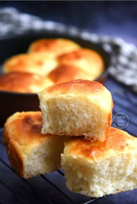 Potato Buns | No knead Potato Buns Recipe - Cooking From Heart Salty Snacks Healthy, Potato Buns Recipe, Potato Bun Recipe, Potato Buns, Burger Bun, Easy Sweets, Dinner Roll, Buns Recipe, No Knead Bread