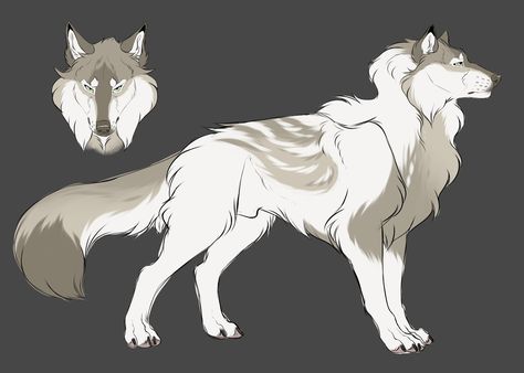 Giant White Wolf, Wolf Deviantart, Anime Wolves, Anime Wolf Drawing, Spider Drawing, Canine Drawing, Wolf Character, The Reaper, Werewolf Art