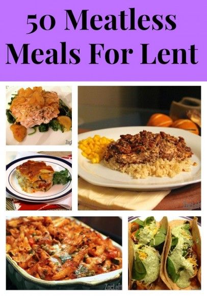 The kids might like some of them. 50 Meatless Meals For Lent from ZagLeft. Love this collection of recipes! Meatless Meals For Lent, Meals For Lent, Seafood Pasta Dishes, Lenten Recipes, Lent Recipes, Vegetarian Foods, Meatless Dinner, Meatless Meals, Meat Free