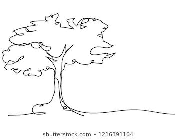 Oak Tree Line Drawing, Tree Line Tattoo, Line Art Tree, Oak Tree Drawings, Tree Line Drawing, Moose Tattoo, Tree Drawing Simple, Oak Tree Tattoo, Bodhi Tree