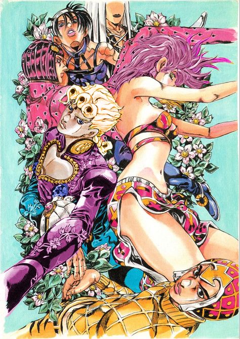 Hirohiko Araki, Jojo Parts, Jojo's Bizarre Adventure Anime, Adventure Art, Jojo Anime, Manga Covers, Jojo Bizzare Adventure, Jojo Bizarre, Jojo's Bizarre Adventure