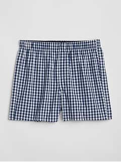 4.5" Gingham Boxers Outfit Collage, Summer Lookbook, Gender Equality, Bay Bridge, Blue Print, Blue Plaid, Cotton Poplin, Gingham, Gap