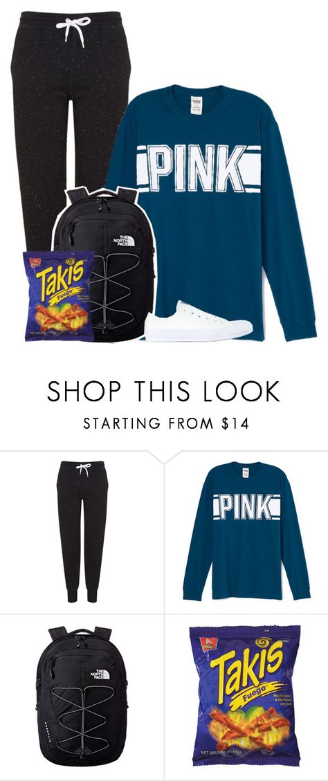 "State Testing This Week!" by dejonggirls ❤ liked on Polyvore featuring Topshop, The North Face, Fuego and Converse State Testing, North Face, The North Face, Converse, Topshop, Sweatpants, Designer Clothes, Street Style, Streetwear Brands