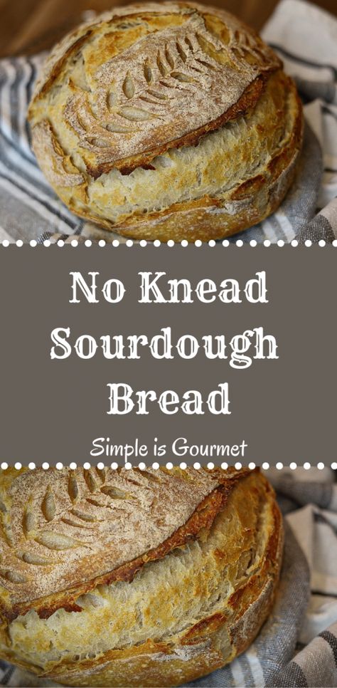 Sour Dough Dutch Oven Bread, Best Sandwich Bread, No Knead Sourdough Bread, No Knead Sourdough, Artesian Bread, No Knead Bread Recipe, Easy Sourdough Bread Recipe, Peasant Bread, Sourdough Bread Starter