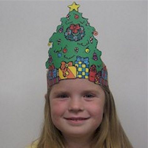 Christmas Tree Crown Making Christmas Crafts, Kindergarten Christmas Party, Tree Headband, Tree Crown, Christmas Tree Headband, Printable Christmas Tree, Christmas Tree Costume, Kindergarten Christmas, Holiday Worksheets