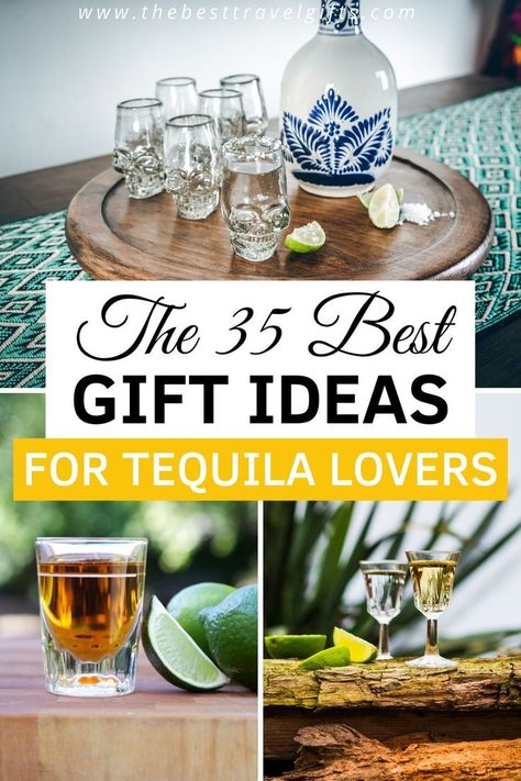 The 35 best gift ideas for tequila lovers with three photos of tequila glasess Tequila Gift Idea, Goft Ideas, Tequila Glasses, Tequila Gifts, Tequila Gift, Tequila Bar, Best Tequila, Tequila Drinks, Cocktail Gifts