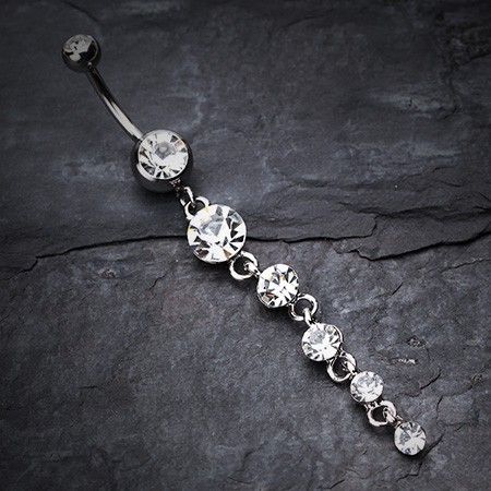 Crystalline Droplets Fall Belly Button Ring Cute Belly Rings, Belly Button Piercings, Belly Piercings, Bellybutton Piercings, Belly Button Piercing Jewelry, Belly Piercing Ring, Belly Piercing Jewelry, Belly Button Jewelry, Navel Jewelry