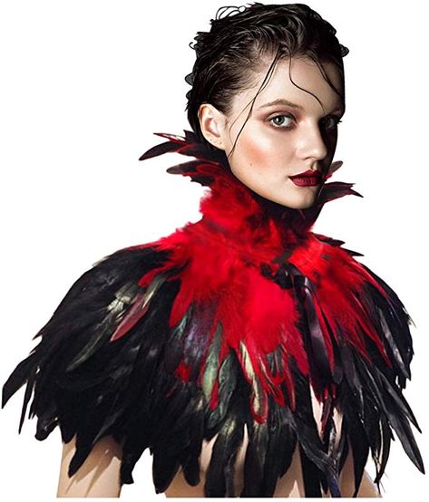 Sylvester Party, Crow Costume, Halloween Jacket, Black Swan Costume, Cosplay Wings, Feather Cape, Maleficent Costume, Witch Cosplay, Red Clothing