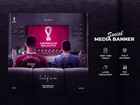 cristiano ronaldo
FIFA
FIFA World Cup Qatar 2022
graphic design
lionel messi
photoshop
poster
Qatar 2022
world cup 2022 Graphic Design, Chelsea City, Photoshop Poster, World Cup Qatar, Messi And Ronaldo, Qatar 2022, Cricket World Cup, World Cup 2022, Social Media Banner