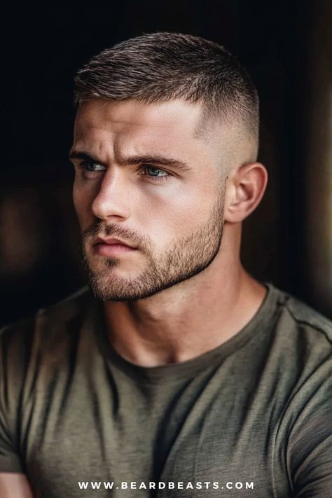 Best Short Beard Styles Men, Men’s Haircut Skin Fade Short Hair, Cool Short Mens Haircut, Classic Hairstyle Men, Mens Short Back And Sides, Shorter Mens Haircuts, Skinfade Men Haircuts, Textured Crew Cut Men, Mens Haircuts Short Fade