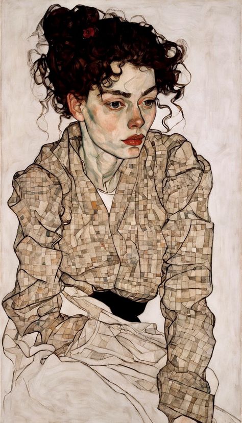 Egon Schiele Sketches, Egon Schiele Self Portrait, Egon Schiele Woman, Egon Schiele Painting, Egon Schiele Drawings, Schiele Egon, Expressionist Portraits, Egon Schiele, Unique Drawings