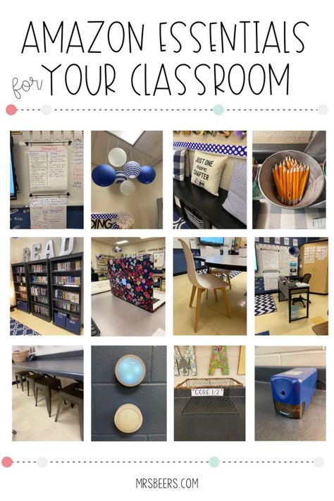 10 Amazon Essentials for Middle School I am always in need of random items that make my work with students more efficient, effective, and purposeful.  If you are looking for a few must-haves for your classroom, check out this post filled with Amazon deals. Middle School Resource Room Set Up, Teacher Must Haves Middle School, Middle School Classroom Decorating Ideas, Middle School Classroom Themes, Ela Classroom Decor, Middle School Ela Classroom, Classroom Decor Middle, Teacher Decor, Middle School Classroom Decor