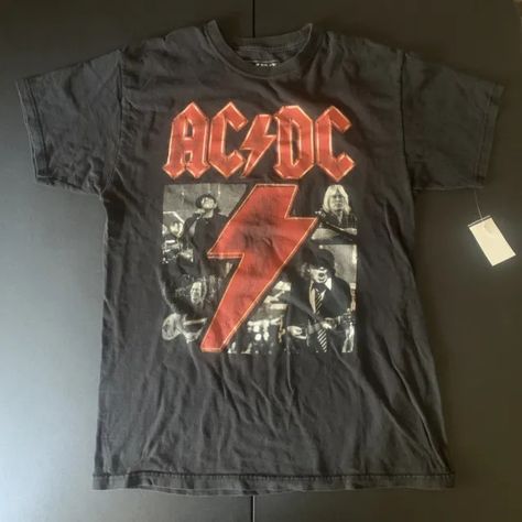 AC/DC T Shirt Mens Medium Official Merchandise 2020 Faded Ac Dc T Shirt, Ac Dc Shirt, Ac Dc Logo, Acdc Logo, Ac Dc Band, Dc Logo, Acdc Shirt, Medium Fade, Rolling Loud