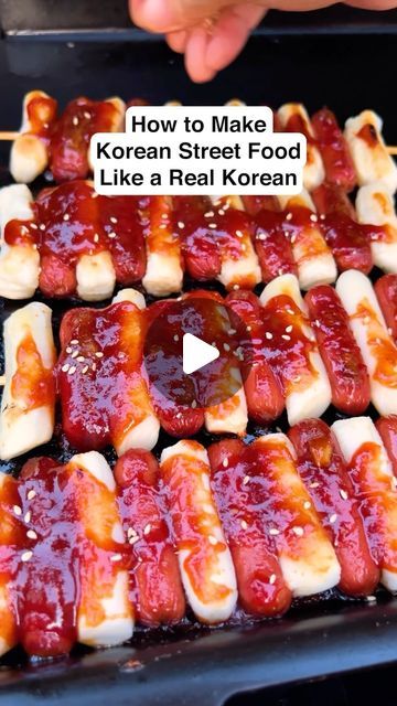 Crazy Korean Cooking on Instagram: "Written recipe & full recipe video in bio link. Try one of these delicious Korean street foods at home! 
Thanks to @webergrills Genesis Full Griddle Insert, we recreated the Korean street food experience for our whole extended family. We made sotteok-sotteok (spicy rice cake & sausage), dak-kochi (Korean spicy chicken), Korean street toast and Eomuktang (fish cake soup). It was so much fun and of course bussin!
 
#Webergrills #weber #koreanfood #streetfood #griddle #ad" Crazy Korean Cooking, Korean Sausage Recipe, Fish Cake Soup, Korean Street Toast, Korean Spicy Chicken, Spicy Rice Cake, Foods At Home, Korean Street Food Recipes, Spicy Rice