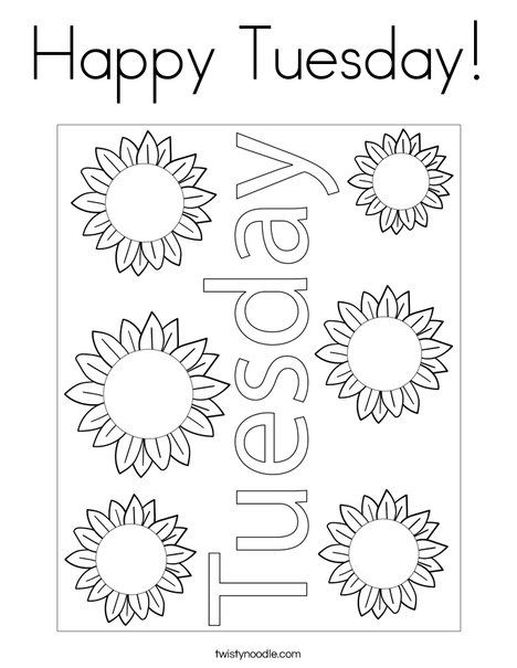 Tuesday Worksheet Preschool, Days Of The Week Coloring Pages, Kid Worksheets, Inkleur Prente, Family Tree Activity, Create Worksheets, Earth Activities, Today Is Monday, Daycare School