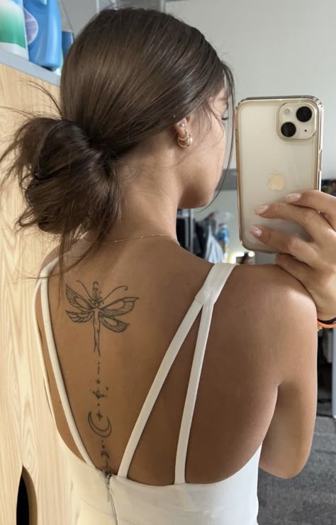 Petite Tattoos, Spine Tattoos For Women, Dope Tattoos For Women, Stylist Tattoos, Cute Tattoos For Women, Discreet Tattoos, Dainty Tattoos, Spine Tattoos, Subtle Tattoos