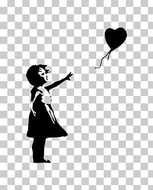 Balloon Girl Stencil Graffiti Street Art PNG - Free Download Banksy Tattoo, Easy Tattoos To Draw, Banksy Stencil, Easy Tattoos, Banksy Artwork, Stencil Graffiti, Street Art Banksy, Its A Girl Balloons, Graffiti Street Art