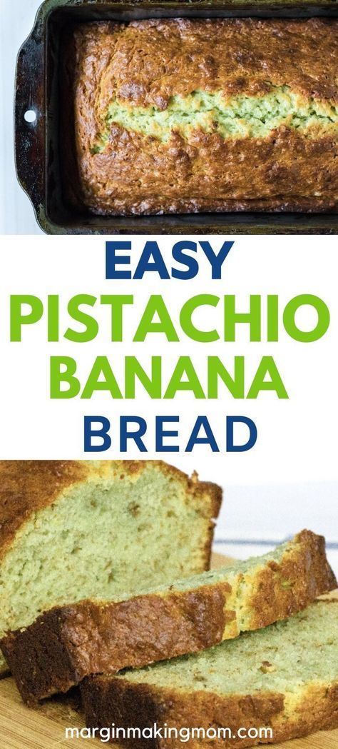 Pistachio Recipes Desserts, Banana Bread Moist, Pistachio Bread, Instant Pot Freezer Meals, Pistachio Dessert, Pistachio Recipes, Banana Bread Recipe Moist, Pistachio Pudding, Vegan Banana Bread