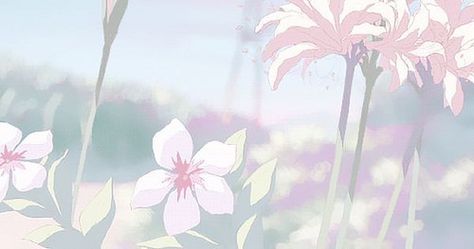 Photo Anime Flower, Wallpaper Estetika, Drawing Wallpaper, Flowers Gif, Banner Gif, Anime Gifs, Vintage Drawing, Pastel Flowers, Aesthetic Gif