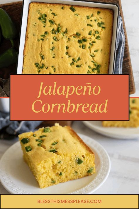 Master this easy jalapeño cornbread recipe with the perfect balance of sweet, savory, and spicy. Ready in just 30 minutes using simple pantry ingredients. Get that crispy crust and moist center every time! Sweet Jalapeño Cornbread Recipe, Sweet Jalapeño Cornbread, Sweet Jalapeno Cornbread, Cheese Cornbread Recipe, Savory Cornbread Recipe, Jalapeno Cornbread Recipe, Jalapeño Cornbread Recipe, Zucchini Cornbread, Easy Cornbread Recipe