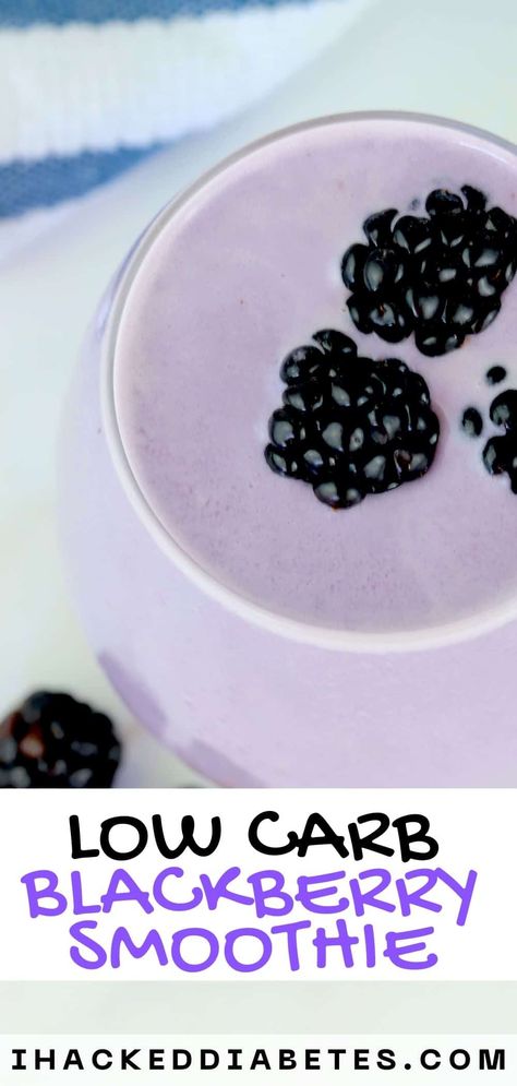 Blackberry Smoothie Recipes Healthy, Blackberry Protein Shake, Smoothie Blackberry, Weight Watchers Blueberry Muffins, Smoothie With Greek Yogurt, Greek Yogurt Smoothie Recipes, Thm Shakes, Blackberry Smoothie Recipes, Keto Beverages