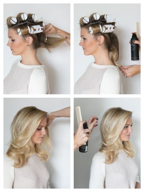 Rollers Tutorial, Hair Rollers Tutorial, Hot Roll, Pageant Hair, Hot Rollers Hair, Roll Hairstyle, Hot Rollers, Pinterest Hair, Peinados Fáciles Para Cabello Corto