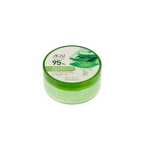 The Face Shop Jeju Aloe Soothing Gel | Multi-use Moisturizing & Soothing Gel For Face, Body & Sun Burn Care | 95% Aloe Vera Extract, All Skin Types, 10.14 fl oz, Korean Skincare Korean Aloe Vera Gel, Skincare With Aloe Vera Gel, Burn Care, Aloe Bath Gelee Forever Living, Fresh Aloe Vera Gel, Soothing Gel, Sun Burn, Pure Aloe Vera Gel, Aloe Vera Extract