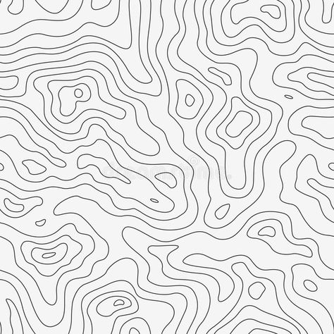 Topographic Map Seamless Pattern. Vector Background Motif Vector, Zebra Wallpaper, Visuell Identitet, Filmy Vintage, Map Pattern, Map Wallpaper, Vector Background Pattern, Organic Pattern, Black And White Pattern