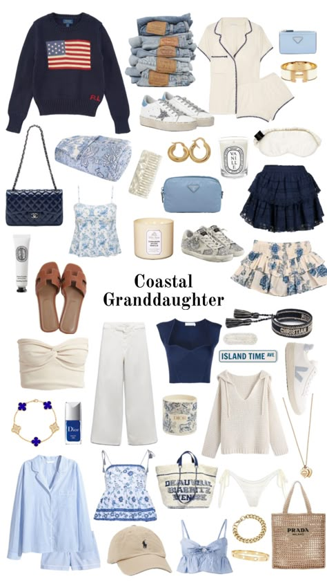 Coastal Fashion, Preppy Fashion, Gamine Style, Coastal Granddaughter, Outfit Collage, Stockholm Fashion, Summer Fashion Outfits, Basic Outfits, Clothes And Accessories