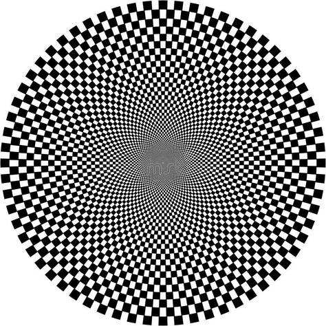 Optical illusion, circle royalty free illustration