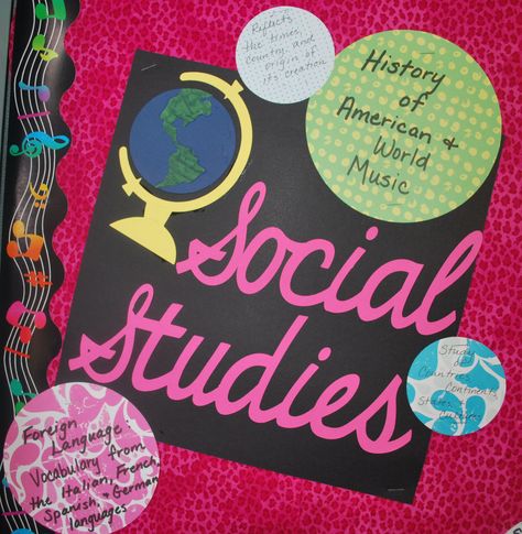 Social Studies Science Notebook Cover, Cover Page For Project, Social Science Project, File Decoration, Diy Gift Box Template, Social Studies Projects, Project Cover Page, Social Studies Notebook, Holiday Homework