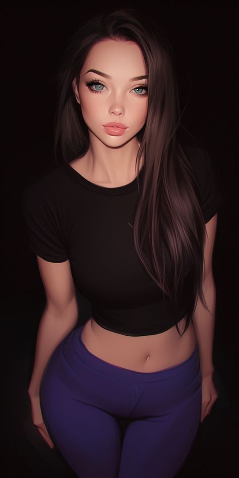 Created with Midjourney Ai #Character #Fantasy #Anime #cartoon #cyberpunk #sci-fi Comic Hot Character, Girly Art Illustrations Style, Cyberpunk Female Character Art, Beautiful Art Female, Older Woman Art, Female Wallpaper, Cartoon Cyberpunk, Female Character Design Brunette, Profile Avatar