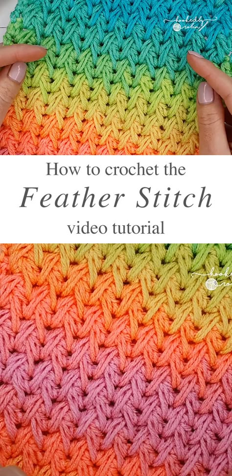 Crochet Feather, Beau Crochet, Feather Stitch, Crochet Stitches For Blankets, Confection Au Crochet, Crochet Simple, Crochet Tips, Crochet Stitches Tutorial, Crochet Instructions