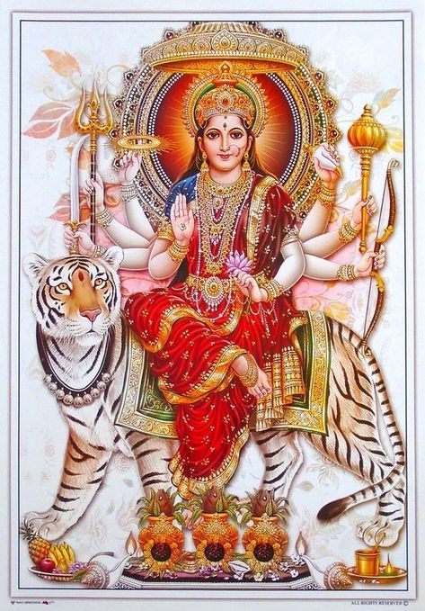 Durga Bhavani Navaratri Durga Images, Durga Devi Images, Goddess Tripurasundari, Godly Pictures, Shakti Maa, Ambe Maa, Lord Durga, Maa Durga Photo, Maa Image