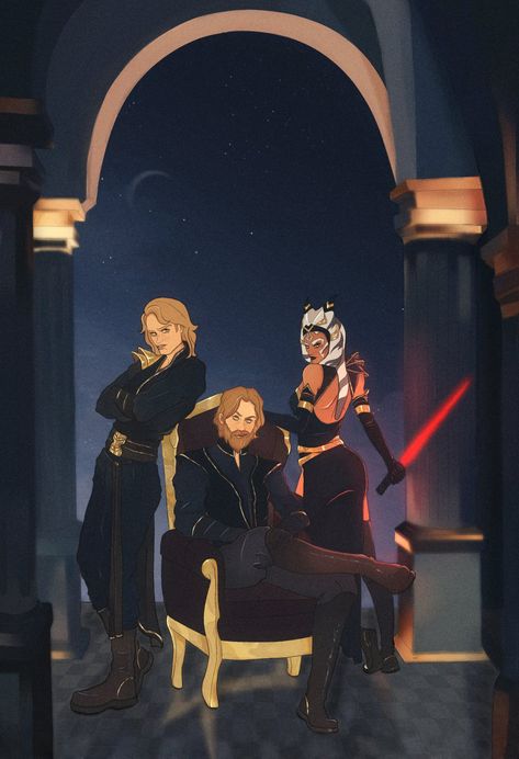 Dark Side Anakin, Kenobi Fanart, Obi Wan Kenobi Fanart, Star Wars Alternate Universe, Anakin And Ahsoka, Anakin X Ahsoka, General Kenobi, Anakin Vader, Star Wars Obi Wan