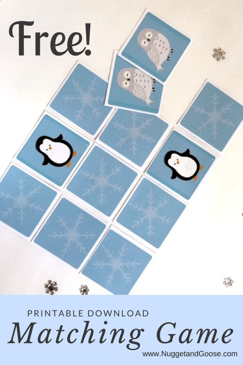 Arctic Animals Preschool Activities, Printable Matching Game, Polar Animals Preschool, Winter Animals Preschool, Arctic Animals Preschool, Arctic Animals Crafts, Winter Animal Crafts, Winter Theme Preschool, Animal Lessons